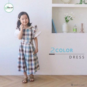 Đầm kiểu bé gái caro bèo tay xinh xắn